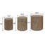 Ensemble de 3 tables basses rondes en bois, ensemble de 3 tables basses rondes, supports à plantes, pièces décoratives rustiques-1640562455