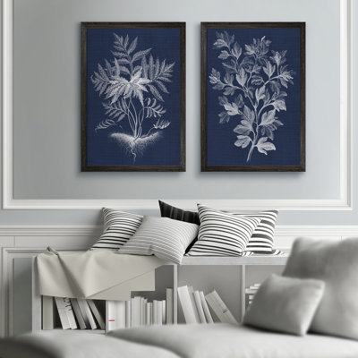 " Lustr Foliage Chintz I " by Vincent Van Gogh 2 - Pieces