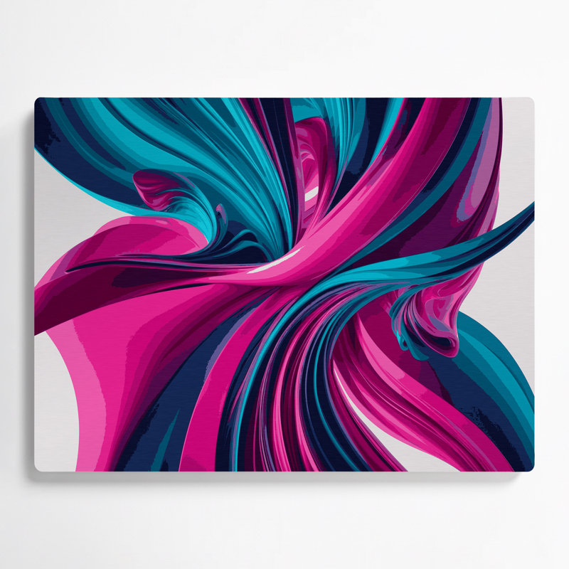 Gradient Abstract 86, art mural en métal mauve, H 11 po x l 14 po
