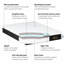Matelas en mousse viscoélastique imprégnée de gel 12 po Phoenix Iselect-67888842