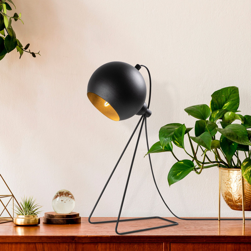 Lampe de table 17,72 "Vallia, Noir