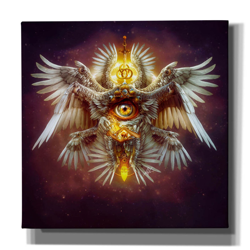  «Seraph» par Mario Sanchez Nevado, art mural sur toile, 12 po x 12 po, H 12 po x l 12 po
