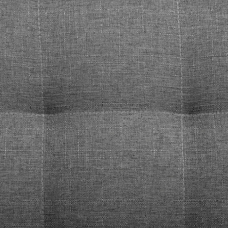 Aahil 80cm Wide Tufted Square Solid Colour Ottoman, Grey