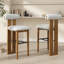 Ensemble de tabourets de bar d'intérieur rembourrés en bois provenant de sources durables, idéal pour divers styles d'intérieur et sièges confortables