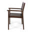 Chaise de patio en bois brun foncé (ensemble de 2)