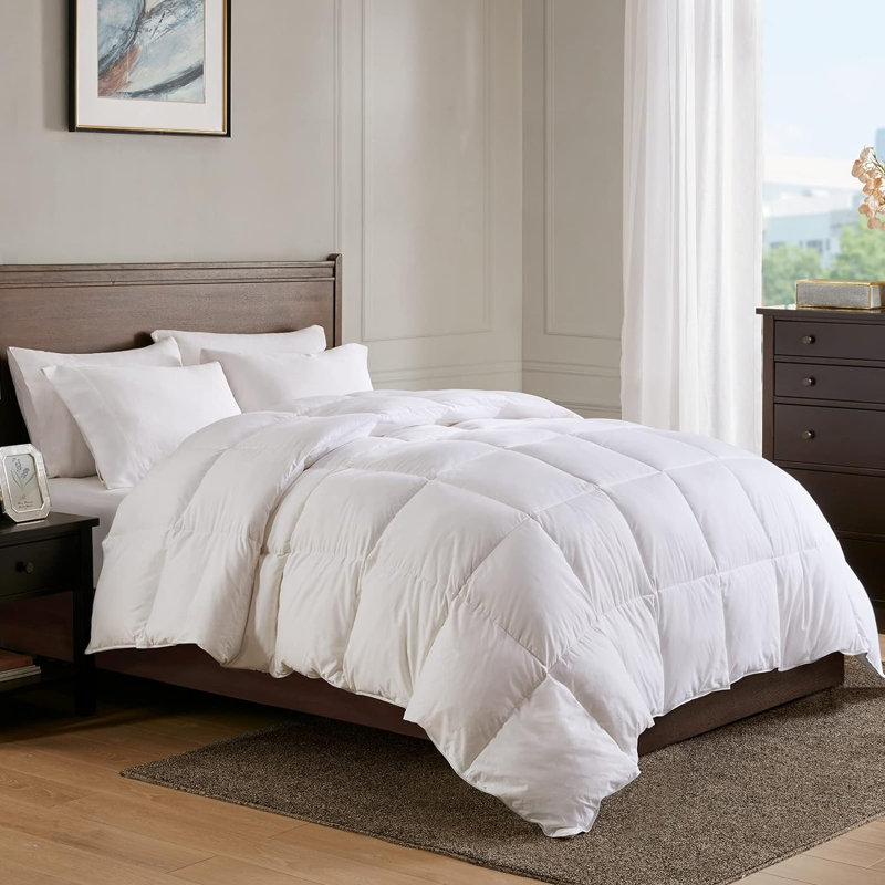 All-season down comforter, 650 fill power, Très grand