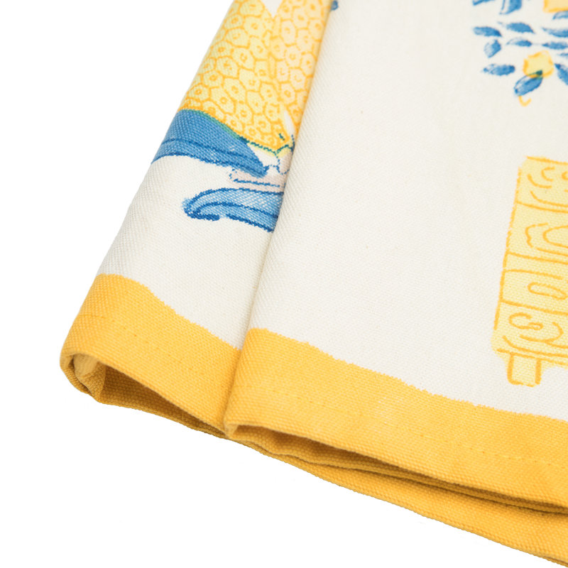 Lemon Tree Cotton Floral Tea Towel