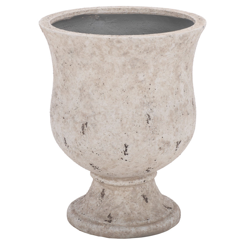 Grand pot à fleurs Remy, 21,3 x 21,3 x 26,8, Blanc antique