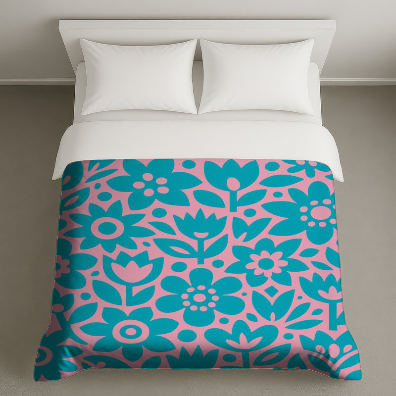 Housses de couette à motif floral, Twin