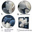 Oeillets blancs et bleus arrangement V - œillets, impressions sur toile-95872845-95872854