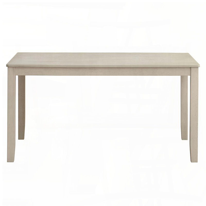 Antique Gray Finish Rectangular Dining Table