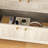 Storage Cabinet With Frosted-Glass-Door And 2 Drawers