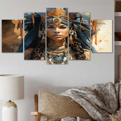 Tribu africaine, royauté ashantie, 5 pièces