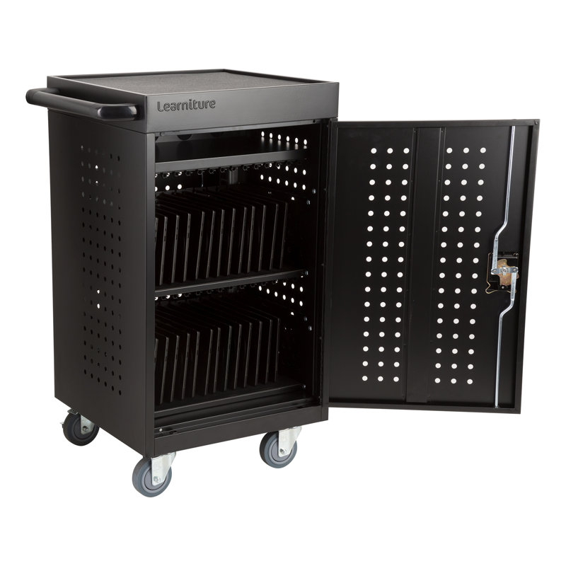 Structure Series 30-Device Lockable Mobile Charging Station for Laptops and Tablets, Noir, Assemblé
