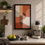 Shapes in Harmony Mid-Century - Wrapped Canvas-250993844-250993842