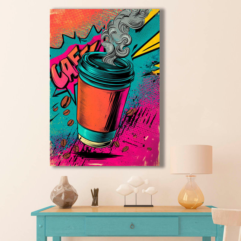 Peinture décorative sur toile, 17.7" H x 27.6" W x 1.1" D 