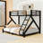 Metal Bunk Bed with Ladders-115170335