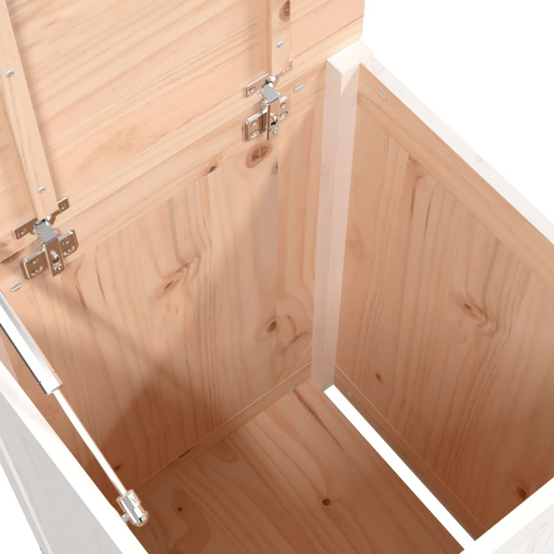 Wood Cabinet Laundry Hamper, White
