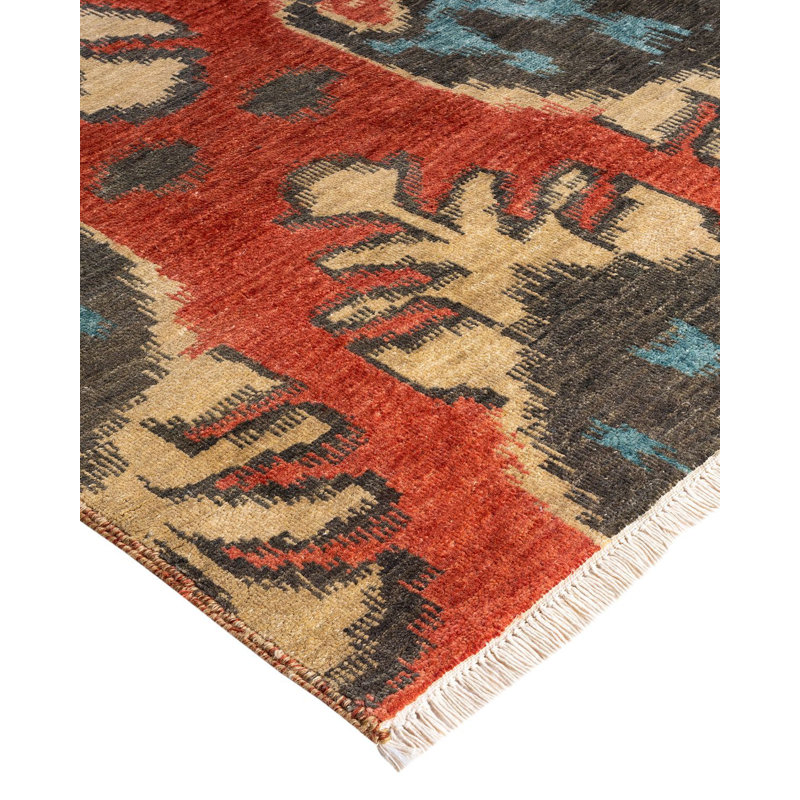 Overdyed One-of-a-Kind 9' 1" X 11' 9" Hand Knotted Area Rug
