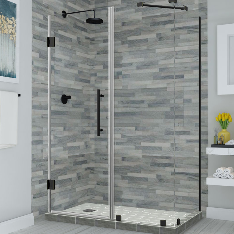 Bromley Frameless 38.38" x 72" Rectangle Hinged Shower Enclosure