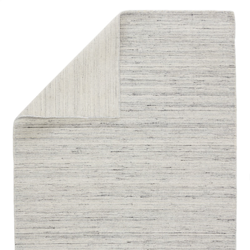Tapis gris tissé à la main , Tapis de couloir : 3 pi x 10 pi