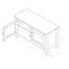 Acantha Unfinished TV Stand for TVs up to 50"-994440454