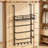 Over The Door Towel Rack With Shelf And Hooks - Space-Saving Bathroom Storage Organizer For Quick Drying Towels And Essentials-1013312368