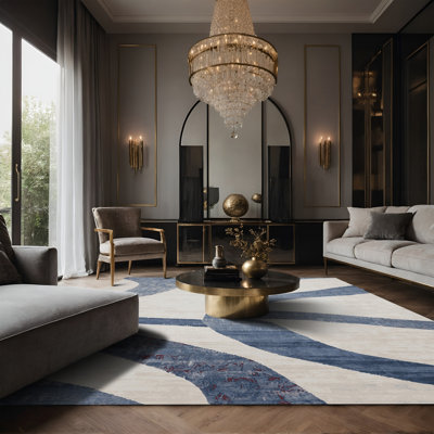 Tapis gris soyeux et moelleux