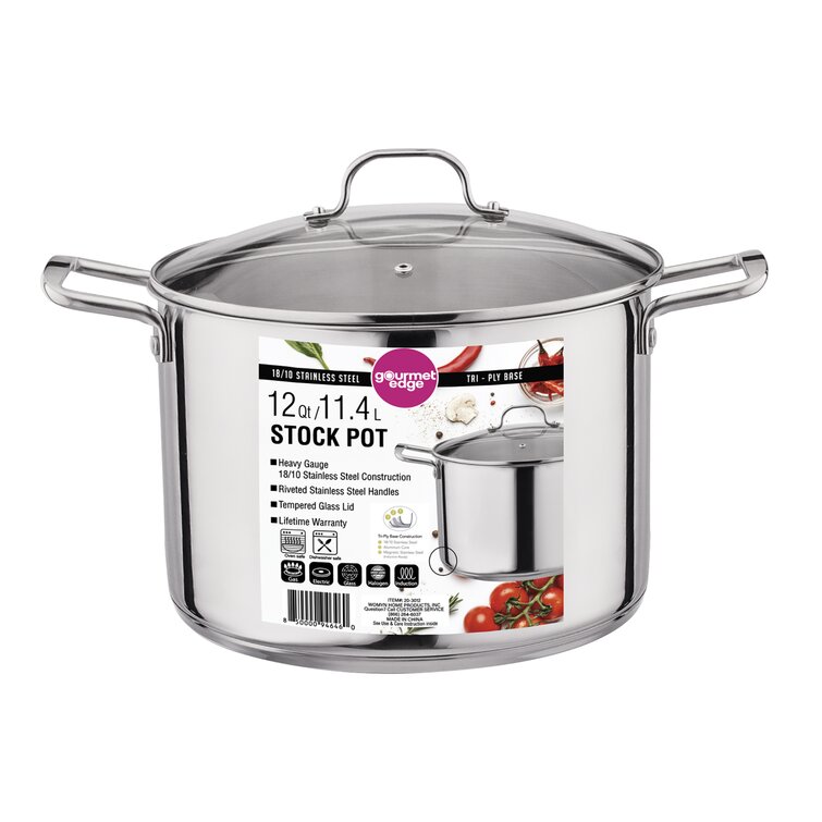 T-Fal 12-Qt Stainless Steel Stock Pot 