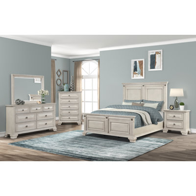 Raddison Solid Wood Standard 5 Piece Bedroom Set by Alcott Hill
