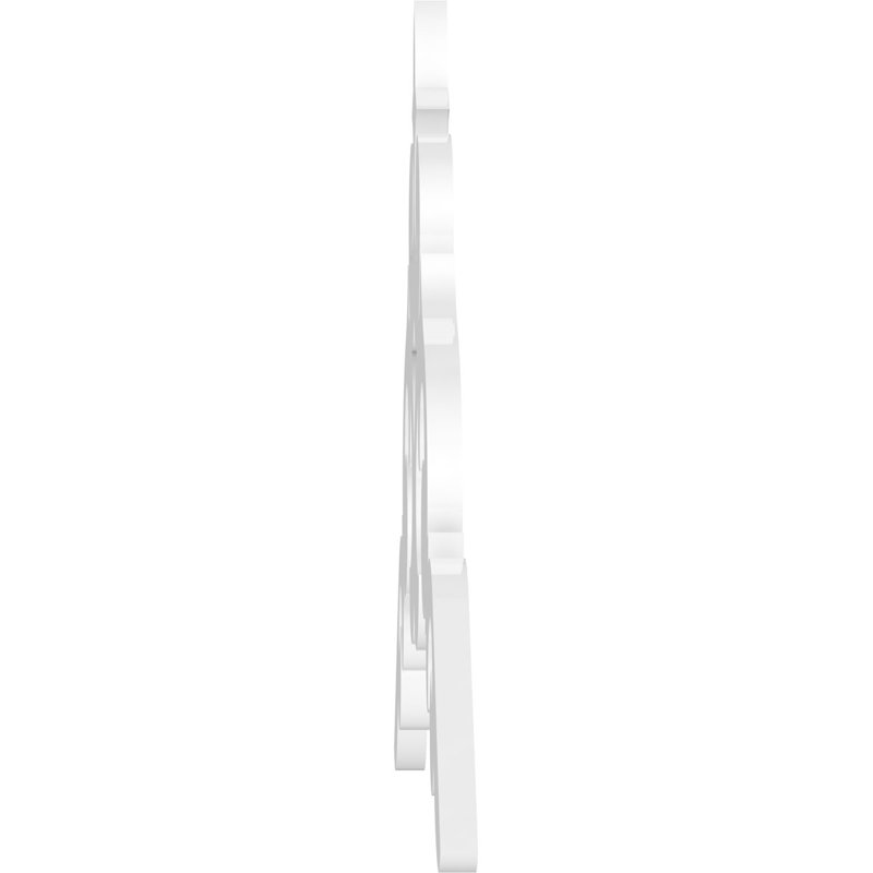 Kendall Architectural Grade PVC Gable, 24" H x 72" W x 1" D, 8/12