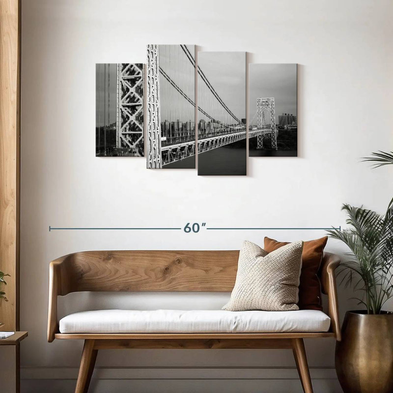 BW George Washington Bridge, H 27 po x l 43 po