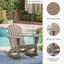Chaise Adirondack berçante en plastique Zaire-92475989