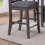 Contemporary Dining Room Counter Height 5Pc Dining Set Round Table W Leaf And 4X Side Chairs