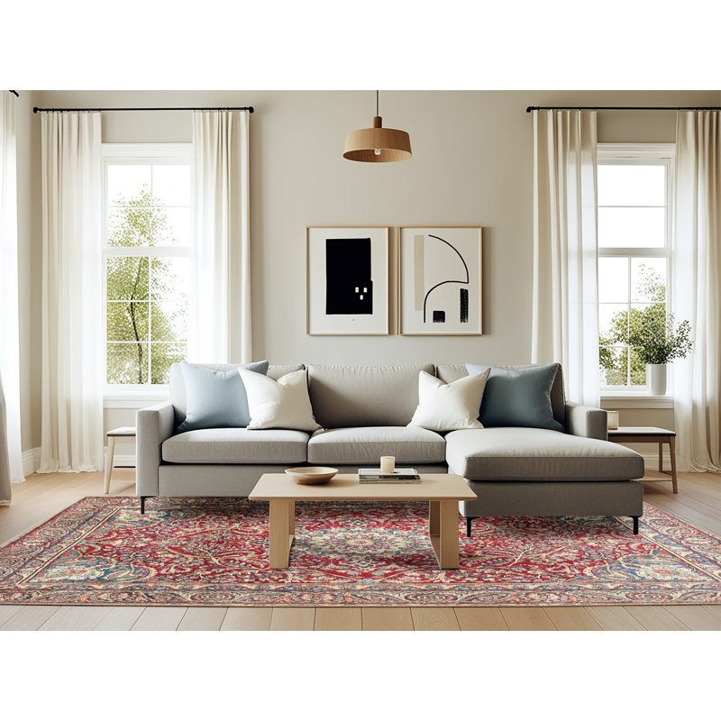 Oriental Indoor Rug, Rectangle 6' x 9'