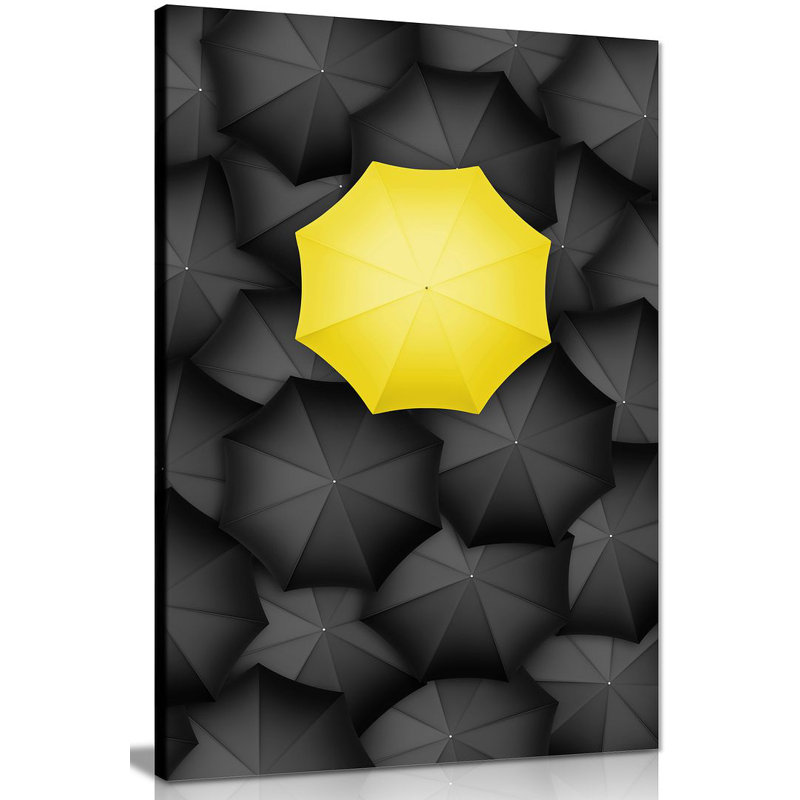Umbrella - Wrapped Canvas Print, 76cm H x 51cm W