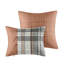 Édredon double / grand écossais, 2 taies décoratives, coussins décoratifs, rembourrage, intérieur en microfibre de style literie classique, design