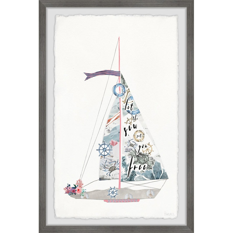 Sailing Floral by Parvez Taj - Single Picture Frame Painting, 91cm H x 61cm W