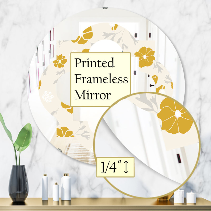 Miroir mural sans cadre Quatrefoil, H 31,5 po x l po