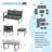 Aluminum Patio Furniture Set With Waterproof Cover-571015741