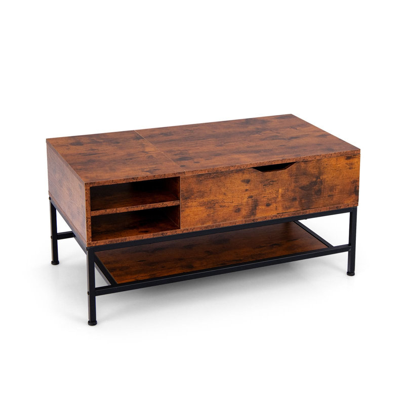 Coffee Table with Storage, Brown