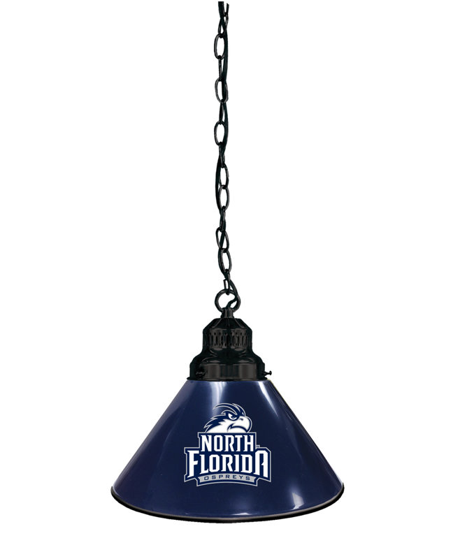 Mini-luminaire suspendu 1 lumière NCAA, Ospreys de North Florida, Noir