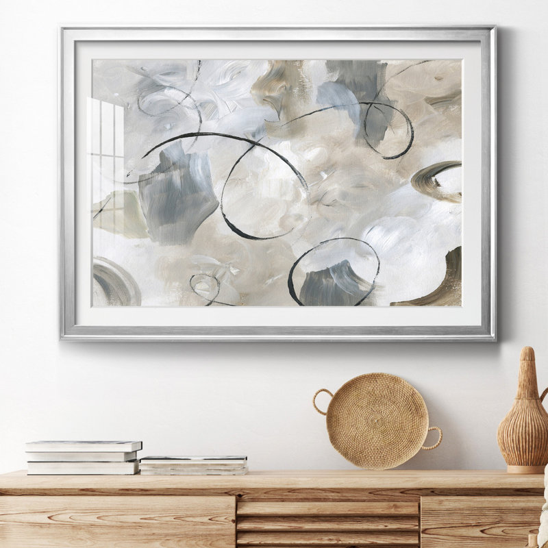 Crescendo - peinture encadrée, Cadre argenté, H 22,5 po x l 30,5 po x P 1,5 po