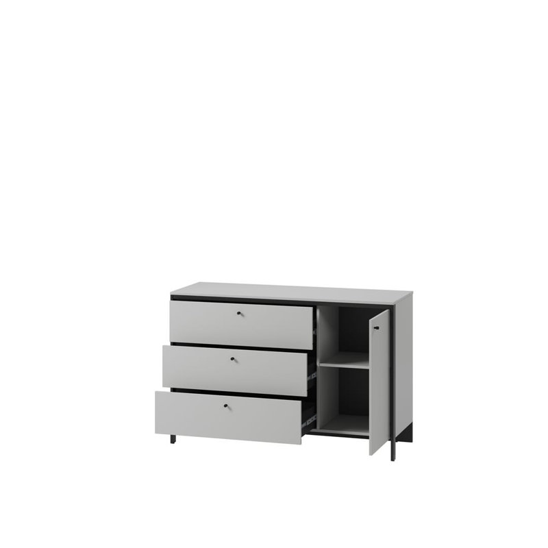 Chanelly 136.2cm W 3 - Drawer Chest of Drawers