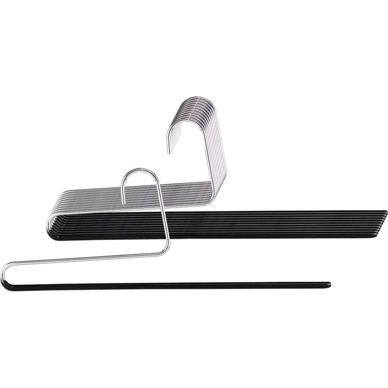 Metal Non-Slip Standard Hanger, Black