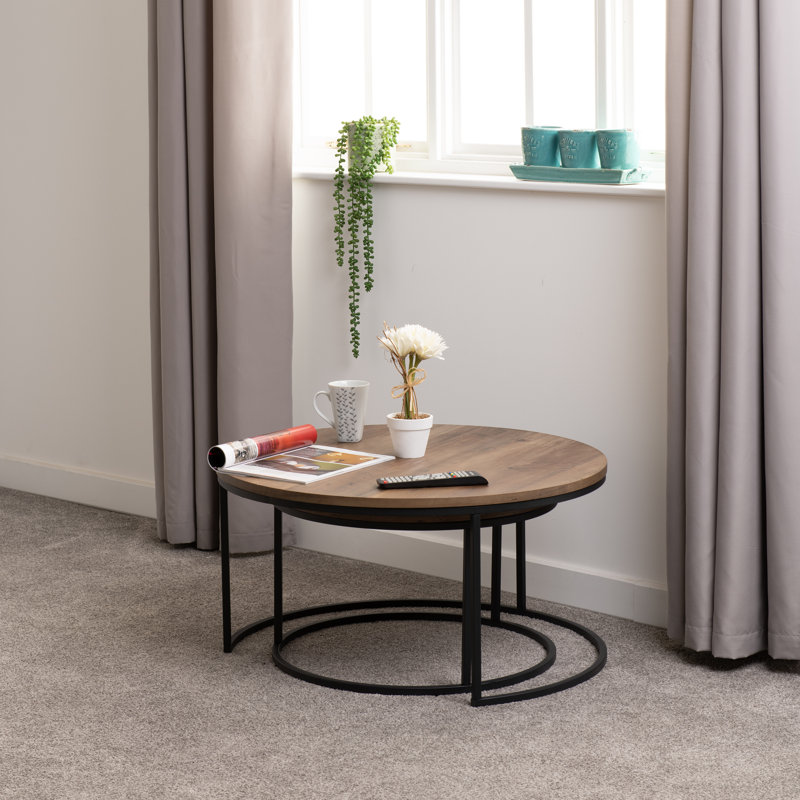Douros 2 Piece Coffee Table Set, Oak