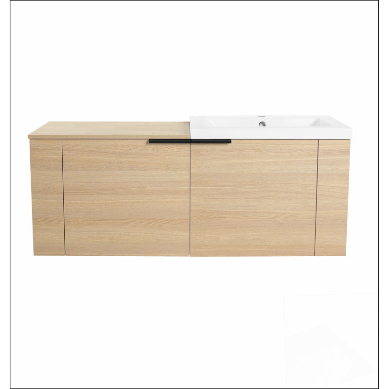 48 "Bathroom Vanity Sink Combo for big Space,Modern Bathroom Cabinet Cabinet combination, Bathroom Sink Cabinet Set, Oak