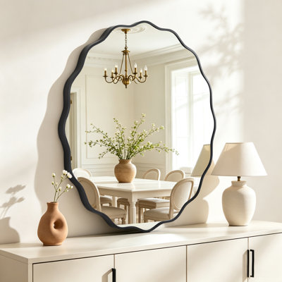 Miroir rond en aluminium