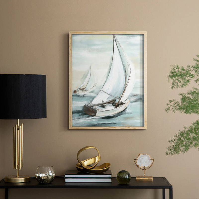 NAUTICAL Series LV, reproduction encadrée - bois massif, H 30 po x l 24 po, Naturel