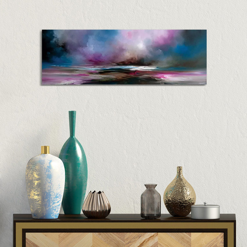 Night Fall by J.A Art - Wrapped Canvas Panoramic Gallery-Wrapped Canvas Giclée, 30.48 cm H x 91.44 cm W x 1.91 cm D